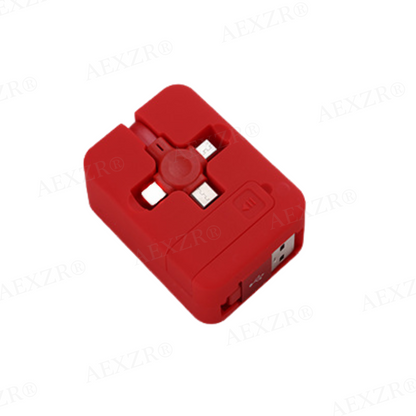 Three-in-One Charging Cable Roll