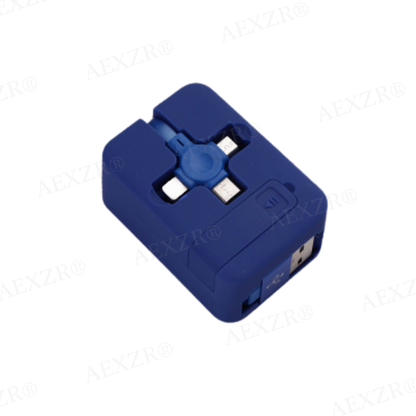 Three-in-One Charging Cable Roll
